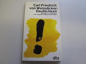 Seller image for Deutlichkeit: Beiträge zu politischen und religi sen Gegenwartsfragen for sale by Goldstone Rare Books
