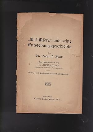 Seller image for Kol Nidre" und seine Entstehungsgeschichte for sale by Meir Turner