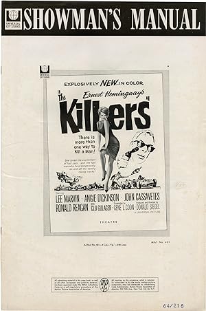 Bild des Verkufers fr The Killers (Original Pressbook for the 1964 film) zum Verkauf von Royal Books, Inc., ABAA