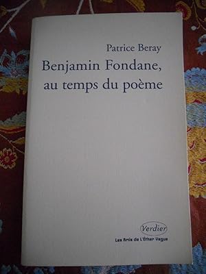 Bild des Verkufers fr Benjamin Fondane, au temps du poeme zum Verkauf von Frederic Delbos