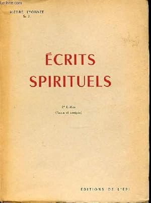 Bild des Verkufers fr ECRITS SPIRITUELS. zum Verkauf von Le-Livre