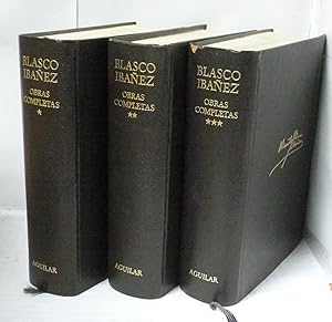 Bild des Verkufers fr OBRAS COMPLETAS V. BLASCO IBAEZ con una nota bibliografica - 3 TOMOS zum Verkauf von LIBRERIA  SANZ