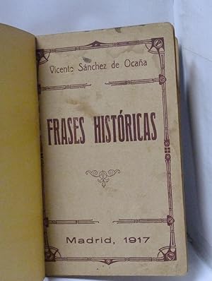 Seller image for FRASES HISTORICAS for sale by LIBRERIA  SANZ