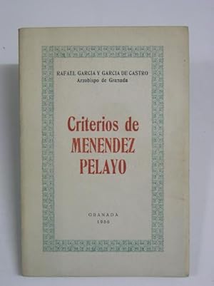 Imagen del vendedor de CRITERIOS DE MENENDEZ PELAYO a la venta por LIBRERIA  SANZ