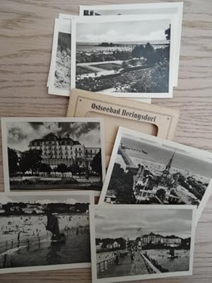 Ostseebad Heringsdorf. 10 echte Fotos. Reichenbach, Volkskunstverlag, 1955. Folge von 10 Orig.-Fo...