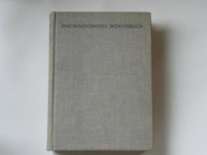 Psychologisches Wörterbuch.