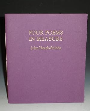 Bild des Verkufers fr Four Poems in Measure zum Verkauf von Alcuin Books, ABAA/ILAB