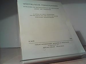 Westfälische Forschungen . Veröffentlichungen des Provinzialinstituts für westfälische Landes- un...
