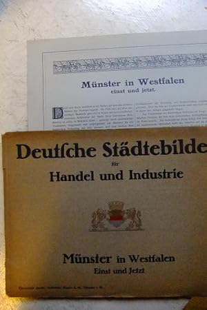 Deutsche Städtebilder für Handel und Industrie: Münster in Westfalen. Einst und Jetzt. Überreicht...