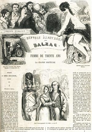 Oeuvres illustrées. Dessins par Tony Johannot, Staal, Bertall, E. Lampsonius, H. Monnier, Daumier...