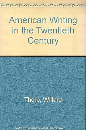 American Writing In The Twentieth Century