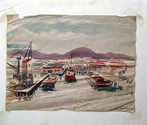 Seller image for View of Kaiser Shipyards during WWII. for sale by Wittenborn Art Books