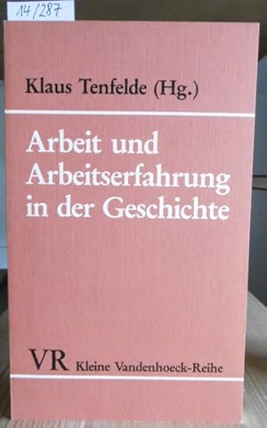 Bild des Verkufers fr Arbeit und Arbeitserfahrung in der Geschichte. zum Verkauf von Versandantiquariat Trffelschwein