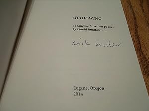 Seller image for Shadowing; a Sequence of Poems for sale by Eastburn Books