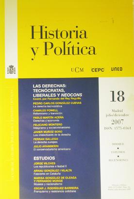 Imagen del vendedor de Historia y Política. 18 a la venta por Laila Books