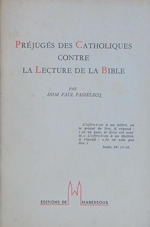 Seller image for Prjugs des Catholiques contre la lecture de la Bible for sale by Bouquinerie L'Ivre Livre