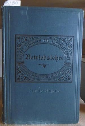 Bild des Verkufers fr Die Betriebslehre. 9.,neubearb.Aufl., hrsg. v. Friedrich Falke. zum Verkauf von Versandantiquariat Trffelschwein