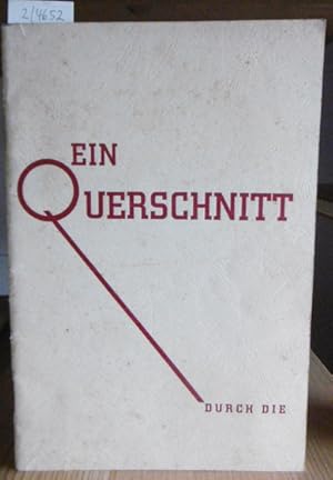 Seller image for Ein Querschnitt durch die Leistungen der Fachschule fr die Kolonialwaren-, Feinkost- und gesamte Genussmittelbranche E. Beyer, Dresden. for sale by Versandantiquariat Trffelschwein