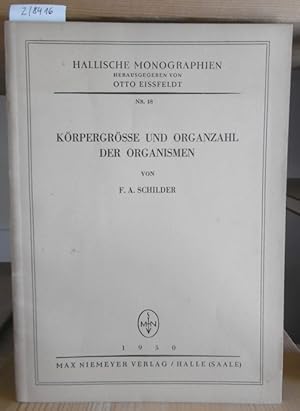 Seller image for Krpergre und Organzahl der Organismen. for sale by Versandantiquariat Trffelschwein