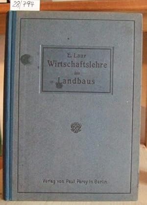 Seller image for Einfhrung in die Wirtschaftslehre des Landbaus. for sale by Versandantiquariat Trffelschwein