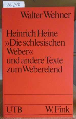 Immagine del venditore per Heinrich Heine: "Die schlesischen Weber" und andere Texte zum Weberelend. venduto da Versandantiquariat Trffelschwein