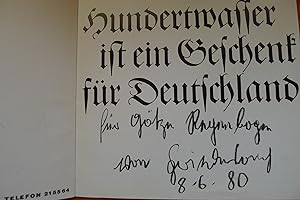 Hundertwasser ist ein Geschenk für Deutschland, Ausstellungskatalog mit Abb.,