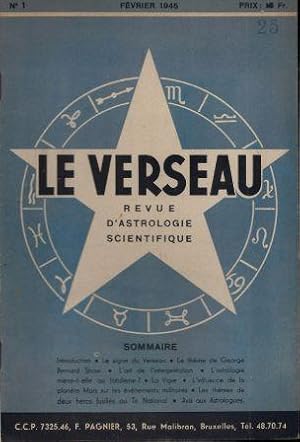 Imagen del vendedor de Le Verseau revue d'Astrologie scientifique - Directeur F. Pagnier - Numro 1 - Fvrier 1945 a la venta por LES TEMPS MODERNES