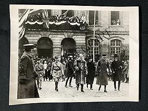 PHOTOGRAPHIE-LE PRESIDENT WOODROW WILSON A CHAUMONT-1919