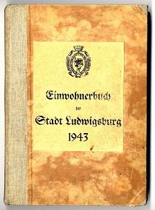 Seller image for Einwohnerbuch der Kreisstadt Ludwigsburg. for sale by Antiquariat  Jrgen Fetzer