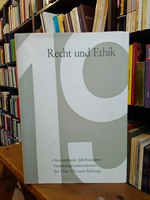 Immagine del venditore per Recht und Ethik. Zum Problem ihrer Beziehung im 19. Jahrhundert. venduto da Antiquariat Thomas Nonnenmacher