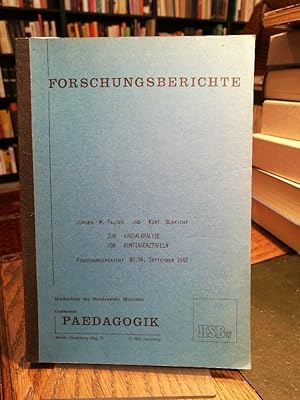 Imagen del vendedor de Zur Kausalanalyse von Kontingenztafeln. a la venta por Antiquariat Thomas Nonnenmacher