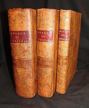 Image du vendeur pour Histoire de L'Art chez les Anciens. Traduite de l'Allemand" avec des Notes historiques et critiques de diffrens Auteurs. 2 vols. (in 3 Parts). Paris, 1790-1803. mis en vente par Lynge & Sn ILAB-ABF