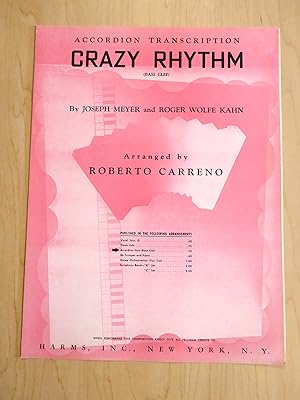 Seller image for Crazy Rhythm, Accordion Solo ( Bass Clef ) for sale by Bradley Ross Books