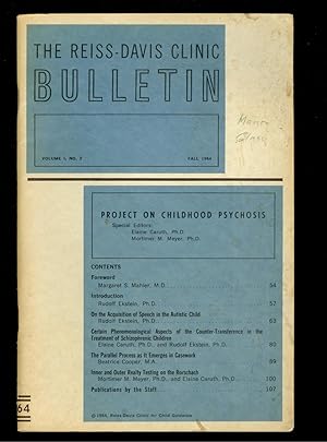The Reiss-Davis Clinic Bulletin Volume 1, No. 2