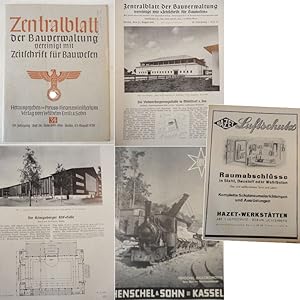 Seller image for Zentralblatt der Bauverwaltung, vereinigt mit Zeitschrift fr Bauwesen: Heft 34 vom 23. August 1939, 59.Jahrgang Dieses Buch wird von uns nur zur staatsbrgerlichen Aufklrung und zur Abwehr verfassungswidriger Bestrebungen angeboten (86 StGB) for sale by Galerie fr gegenstndliche Kunst