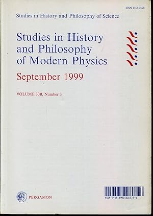 Image du vendeur pour Studies in History and Philosophy of Modern Physics, September 1999 Volume 30B, number 3 mis en vente par Sylvain Par