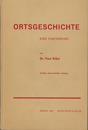 Imagen del vendedor de Ortsgeschichte,Eine Einfhrung, a la venta por Antiquariat Kastanienhof