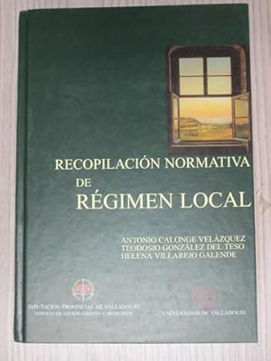 Imagen del vendedor de RECOPILACIN NORMATIVA DE RGIMEN LOCAL. a la venta por LIBRERIA AZACAN