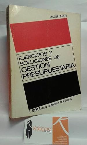Seller image for EJERCICIOS Y SOLUCIONES DE GESTIN PRESUPUESTARIA for sale by Librera Kattigara