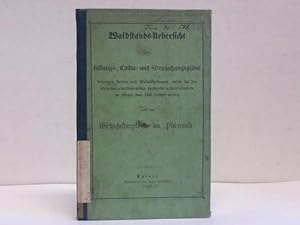 Waldstands-Uebersicht sowie Fällung-, Cultur und Streunutzungspläne derjenigen Reviere und Waldab...