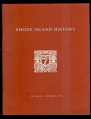 Imagen del vendedor de Rhode Island History / Vol. 34, No. 4, November, 1975 a la venta por Ramblin Rose Books