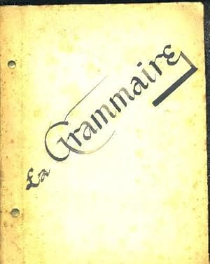 Bild des Verkufers fr LA GRAMMAIRE. COMEDIE VAUDEVILLE EN UN ACTE zum Verkauf von Le-Livre