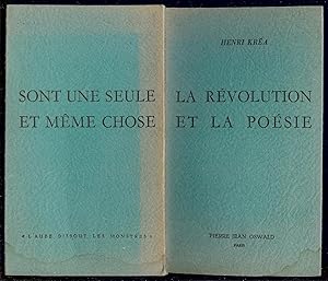 Image du vendeur pour LA REVOLUTION ET LA POESIE sont UNE SEULE ET MME CHOSE mis en vente par LA FRANCE GALANTE