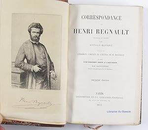 Imagen del vendedor de Correspondance de Henri Regnault a la venta por Librairie du Bassin