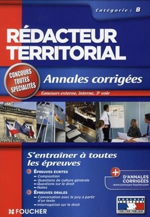 annales corrigées rédacteur territorial catégorie B