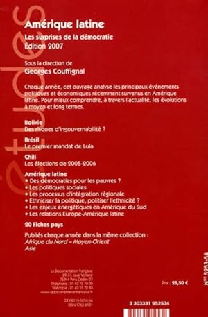 Immagine del venditore per amrique latine ; les surprises de la dmocratie (dition 2007) venduto da Chapitre.com : livres et presse ancienne