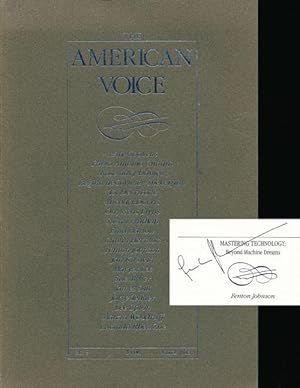 Seller image for The American Voice Winter, 1986, Number 5 for sale by Good Books In The Woods