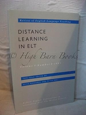 Bild des Verkufers fr Distance Learning in ELT (Review of English Language Teaching Volume 3 Number 2) zum Verkauf von High Barn Books