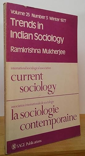 Immagine del venditore per Trends in Indian Sociology (Current Sociology: Vol. 25, Num. 3, Winter 1977) venduto da Stephen Peterson, Bookseller