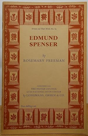 Seller image for Edmund Spenser (Writers and Their Work: No. 89) for sale by Stephen Peterson, Bookseller